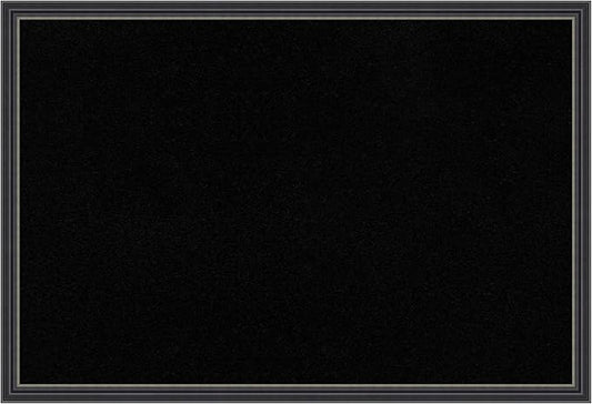 Amanti Art Black Cork Board for Wall, 26x38 Vision Board with Black Wood Frame, Large Corkboard Office Decor for Home Organization, Traditional Corkboard Pinboard to Display Items for Home-DeskLoop Office