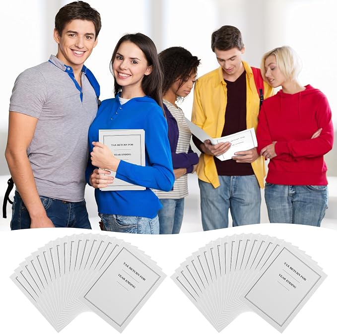 Marspark 50 Pack Year End Tax Folder 9 x 12 Inch Tax Return Folders - Image 4