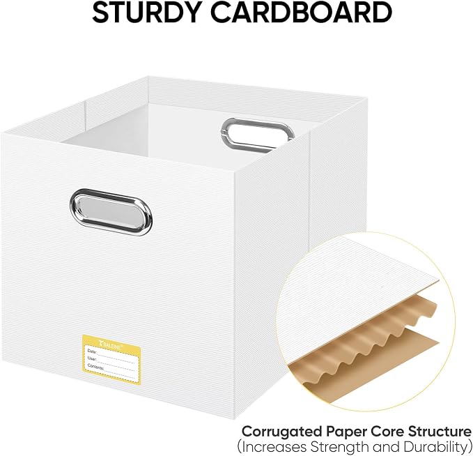 BALEINE File Organizer Box, Cardboard File Folder Organizer - Image 4