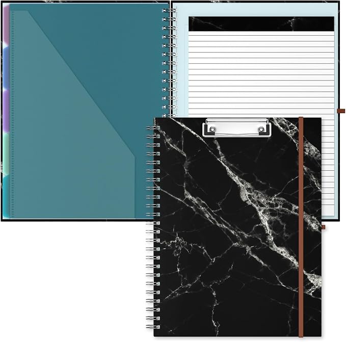 Hongri Clipboard Folio with Refillable Lined Notepad, 8.5 x 11 Folders with by Hongri