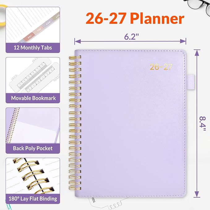 SUNEE 2026-2027 Weekly & Monthly Planner 6.4"x8.5" - Image 4