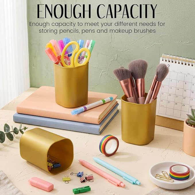 50 Pack Pen Holder Pen Cups for Desk Organizers and Storage Stationery Plastic - Image 3