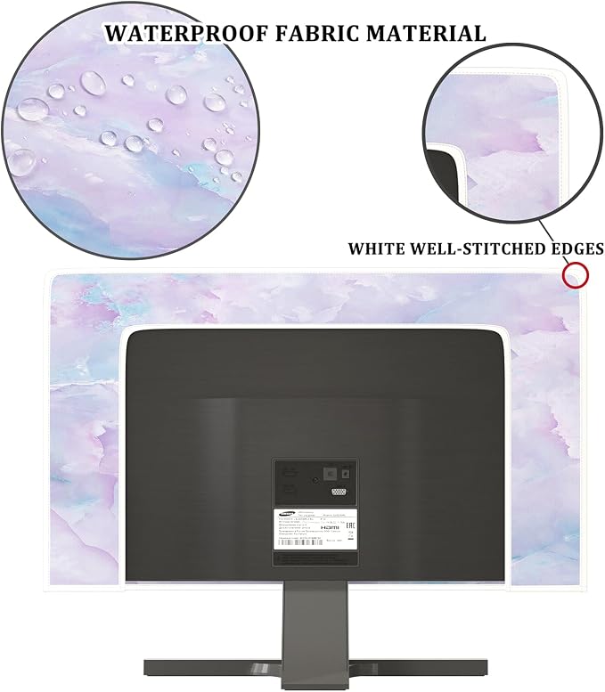 Baocicco Violet Marble Waterproof 65 Inch TV Dust Cover Anti-Static Dustproof - Image 3