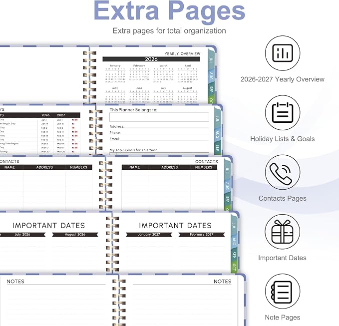 Planner 2026-2027, Weekly and Monthly Academic Year Calendar Planner, July 2026 - Image 5