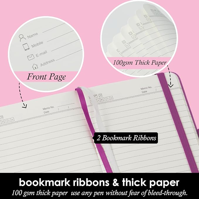 NIRMIRO 3 Pack Pocket Notebook Journal - Image 3