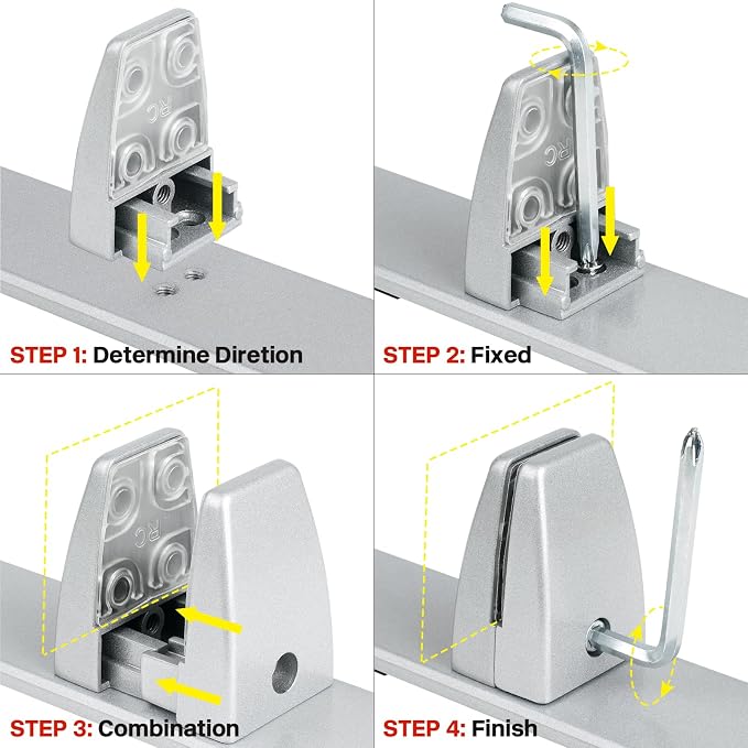 2 Packs Sneeze Guard Clamp Bracket, Sneeze Guard Shield Base - Image 3