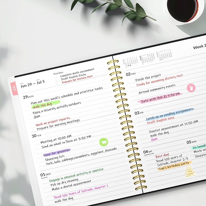 Forvencer Academic Planner 2026-2027, Weekly & Monthly Calendar Planner - Image 7
