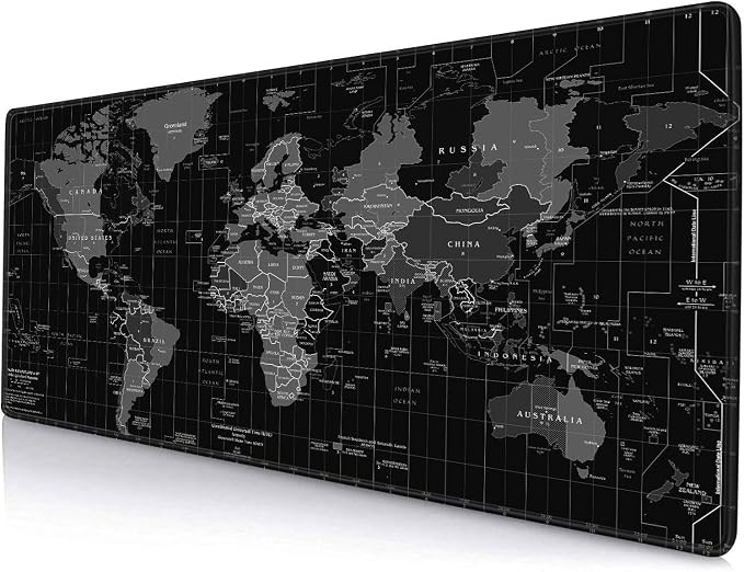 Large Gaming Mouse Pad with Stitched Edges, Desk Mat Extended Keyboard Pad by SANWUMIAN