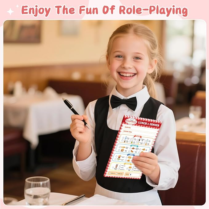 TICIAGA Kids Pretend Play Notepads - Image 4