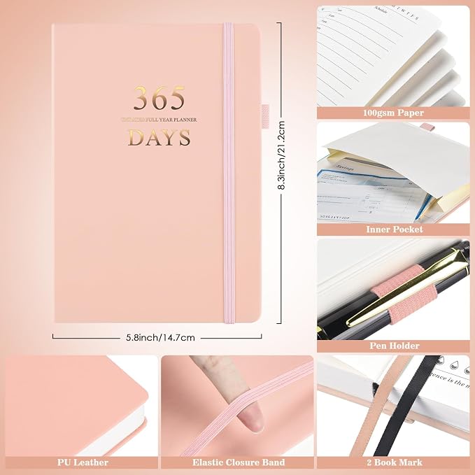 Undated Daily Planner 2024-2025, ADHD & Work Planner - Image 4