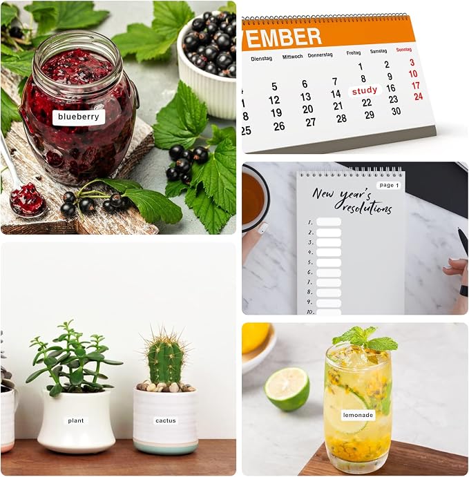 1260 Pcs Matte White Labels Stickers Small Blank Labels Removable Sticky Price - Image 7