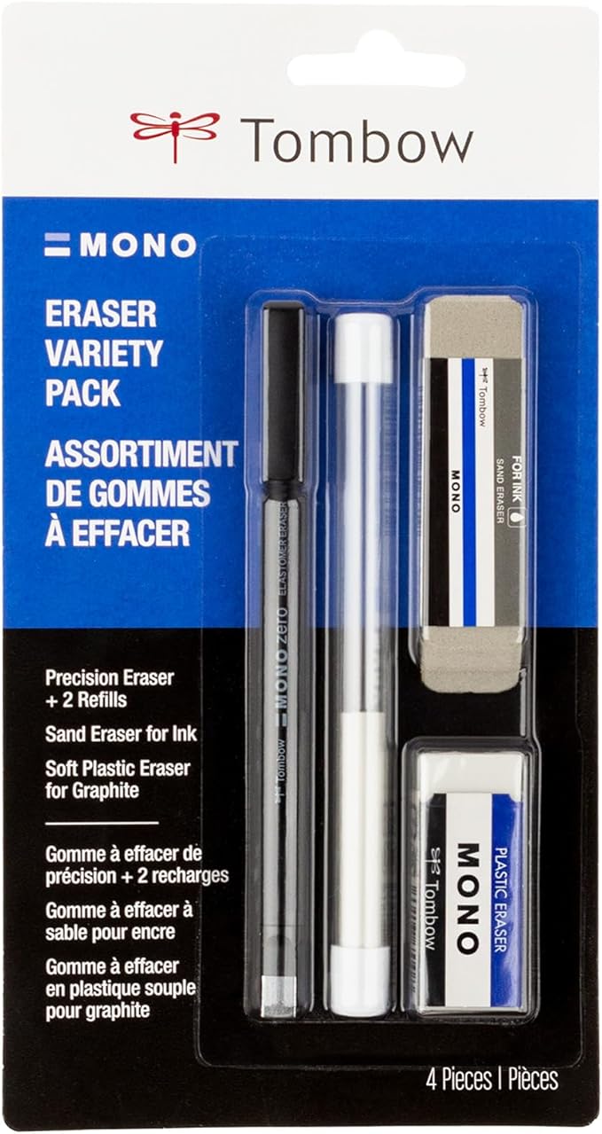 Tombow 57319 Mono Eraser Variety Pack by Tombow