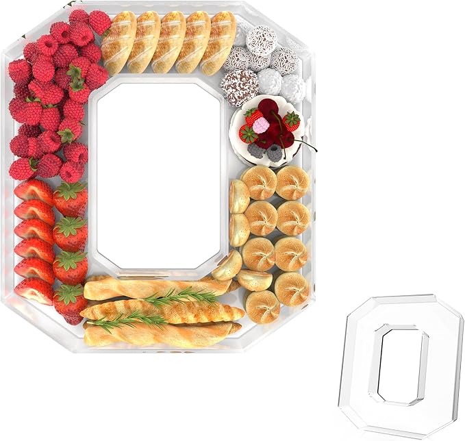 11" Acrylic Number Charcuterie Tray, Fillable Number Charcuterie Box by Tdsuco