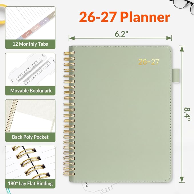SUNEE 2026-2027 Weekly & Monthly Planner 6.4"x8.5" - Image 4