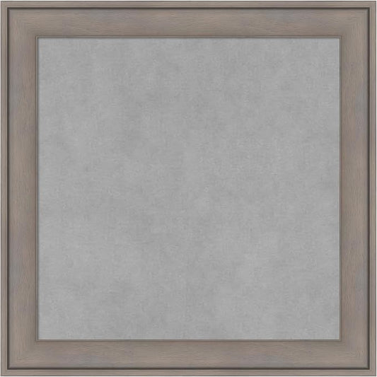 Amanti Art Grey Framed Magnetic Board 19x19 Small Vision Board by AmantiArt