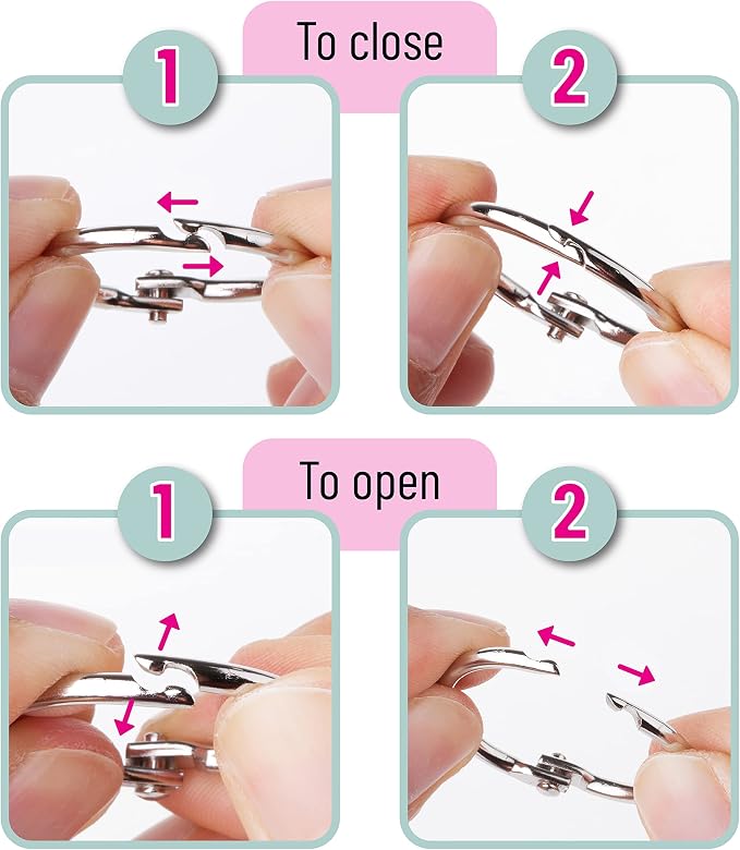 Mr. Pen- Loose Leaf Binder Book Rings, 1 Inch, 40 Pack | Metal Binder Rings - Image 6