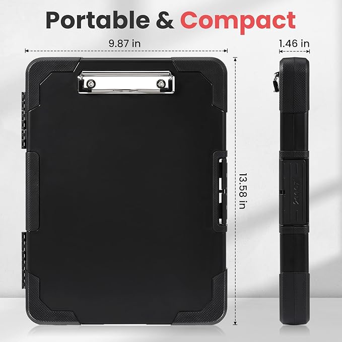 Sooez Toughest Clipboard with Storage, Internal Pen Pouch Included, Letter/ A4 - Image 6