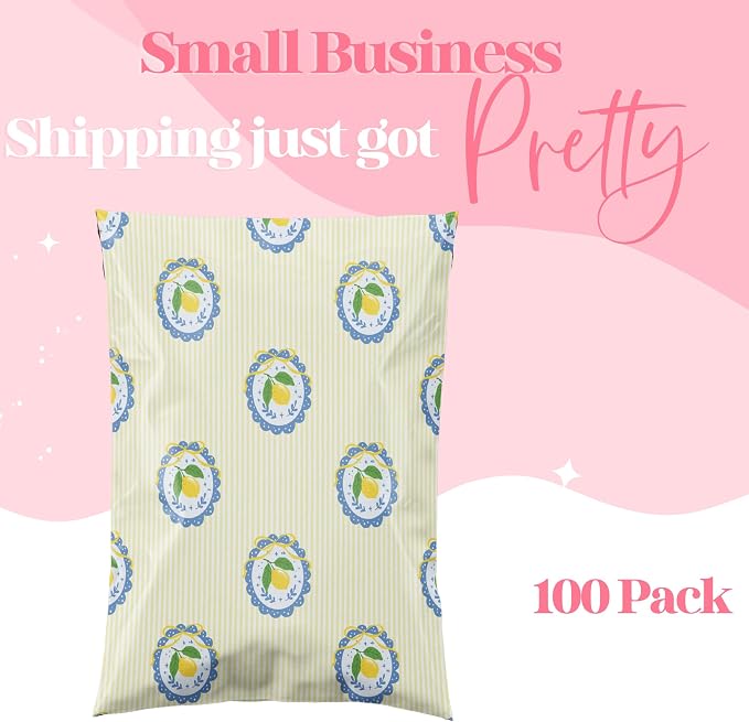 Pretty Package Store 6x9 Designer Poly Mailer 100 Pack Heavy Duty Waterproof - Image 3