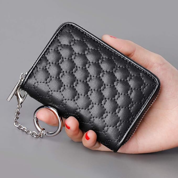 FurArt Zipper Wallet Women, RFID Blocking Credit Card Wallet, Business Card - Image 6