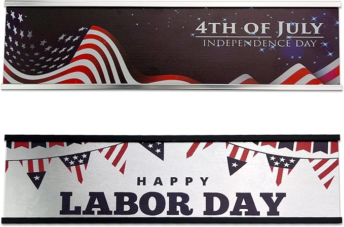 2" x 8" Personalized Aluminum Name Plates - Image 2
