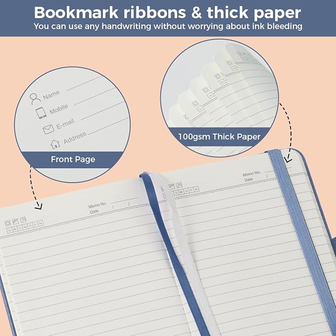 NIRMIRO 3 Pack Small Pocket Journaling Notebooks - Image 3