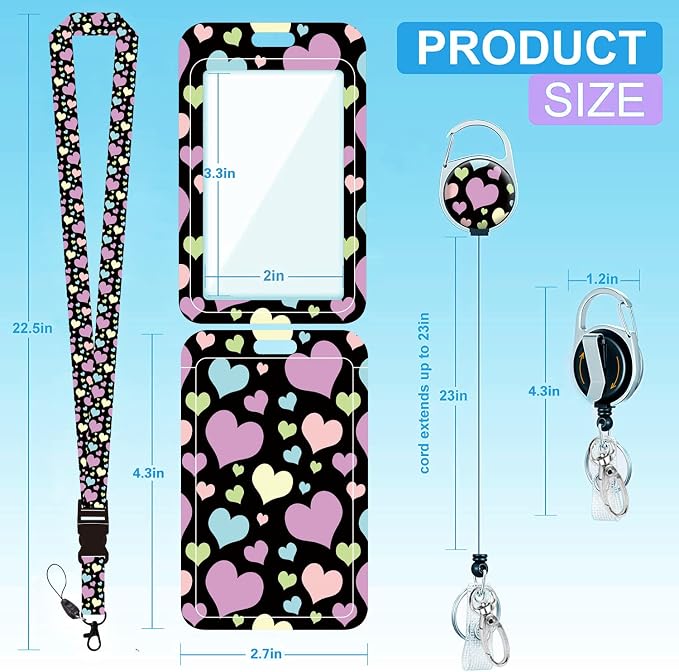 Badge Lanyard, Retractable Badge Holder - Image 2