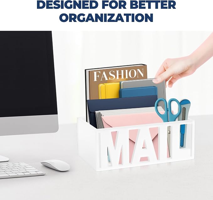 Mail Organizer Countertop, Desk or Wall Mail Holder - Image 8