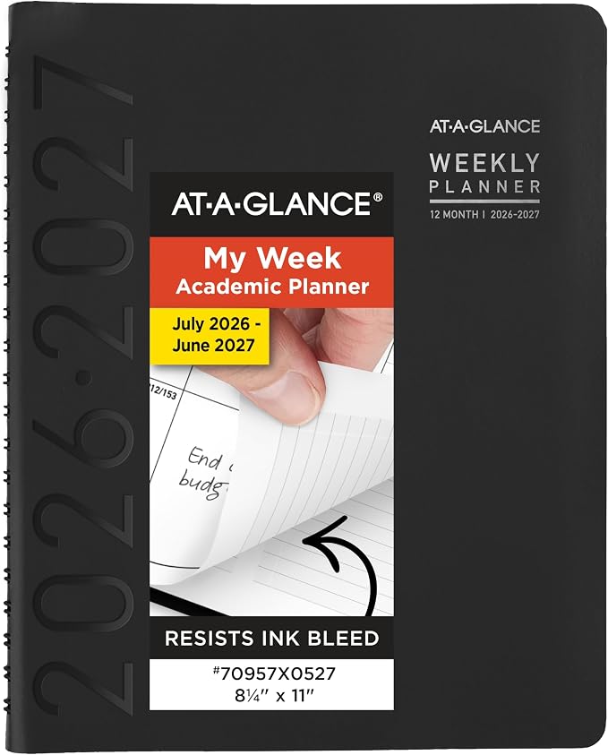 AT-A-GLANCE Planner 2026-2027 Weekly & Monthly Academic 12-Month July-June by AT-A-GLANCE
