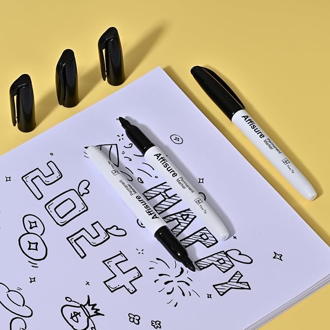 Permanent markers, 60 packs permanent markers bulk, quick drying in one second - Image 9