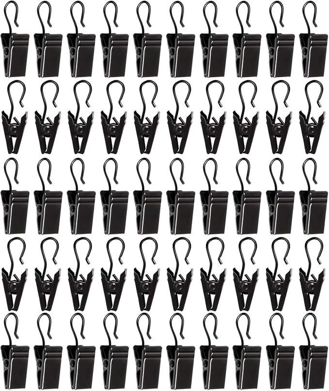 50pcs Awning Light CurtainClips Stainless Steel Curtain Clip Hooks Curtain by STFShangTianFengPAINT