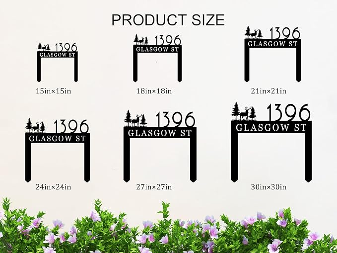 Personalized Metal Address Sign - Image 5