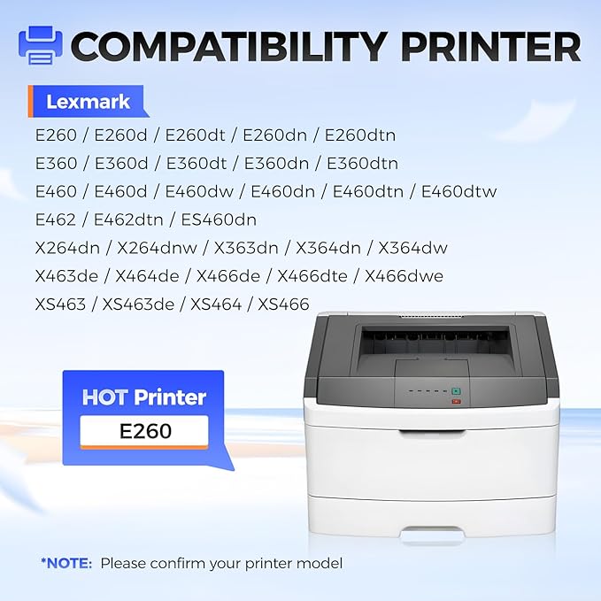 E260X22G Imaging Unit (Not Toner) High Yield Replacement for Lexmark E260X22G Drum Unit Compatible with E260 E360 E460 E462 E260d E260dn E260dt E260dtn E360d E360dn E460d E460dw E462dtn Laser Printer-DeskLoop Office