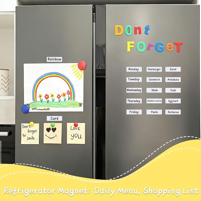 50Pcs Dry Erase Magnetic Labels White Name Tags Reusable Strips Whiteboards - Image 4