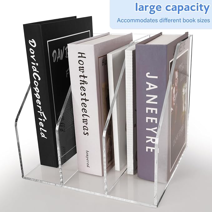 WYFHLPMMA Acrylic Paper Tray Stackable Letter Organizers, Desk A4 File Holder - Image 7