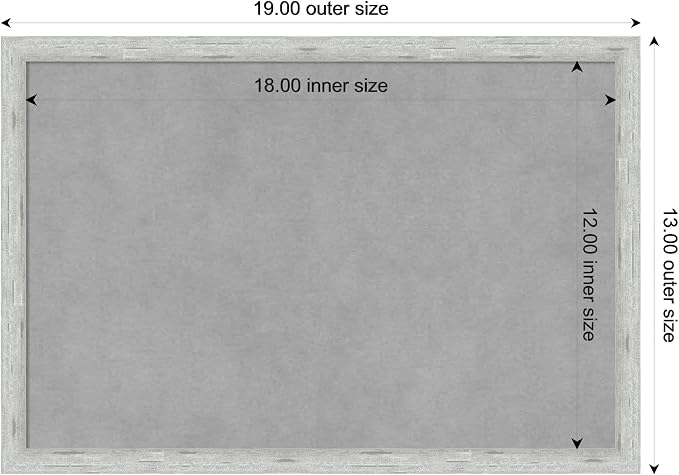Amanti Art Silver Framed Magnetic Board 13x19 Small Vision Board - Image 3