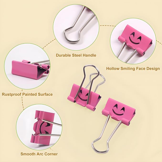 Coideal Smiling Binder Paper Clips - Image 6
