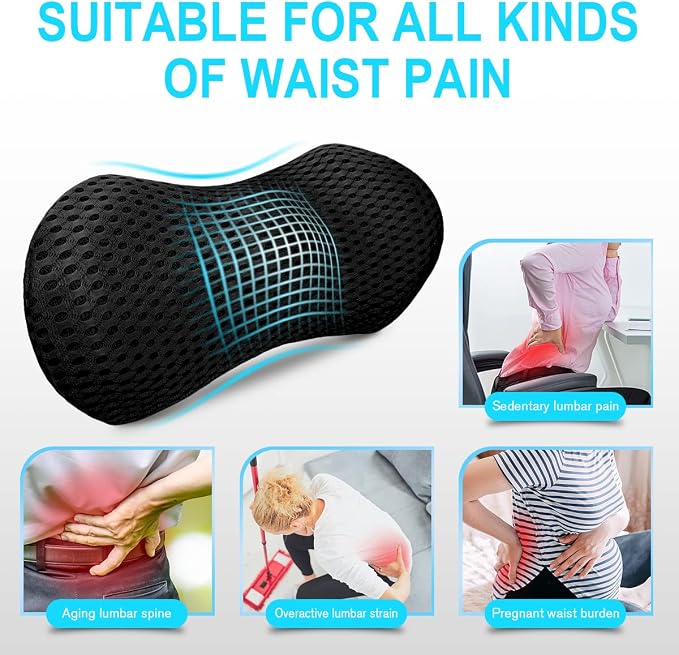 Lumbar Support Pillow for Office Chair, Memory Foam Lumbar Pillow for Lower - Image 6