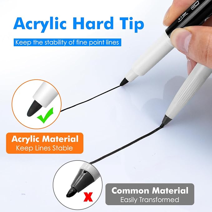 maxtek Black Dry Erase Markers Ultra Fine Tip, Low Odor, Extra Fine Point Dry - Image 3