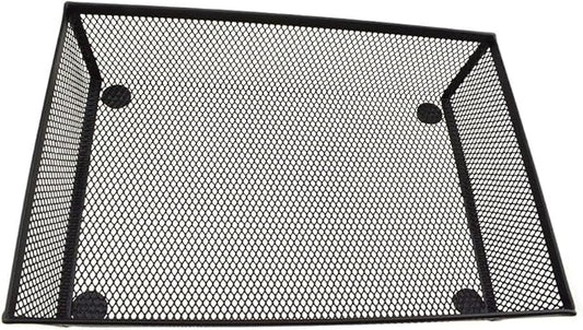 HAHIYO Stackable Mesh Tray Cup 9 x 6 x 2 inches Sturdy Container for Desk Drawer Organizer Collection for Home Office School kitchen Soft Foam Feet No Sharp Edges 1 Pack Black-DeskLoop Office