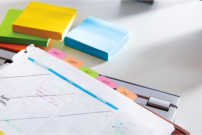 Post-it Sticky Tabs, 1 in. x 1.5 in., 4 Pads of Book Tabs in Assorted Bright - Image 10