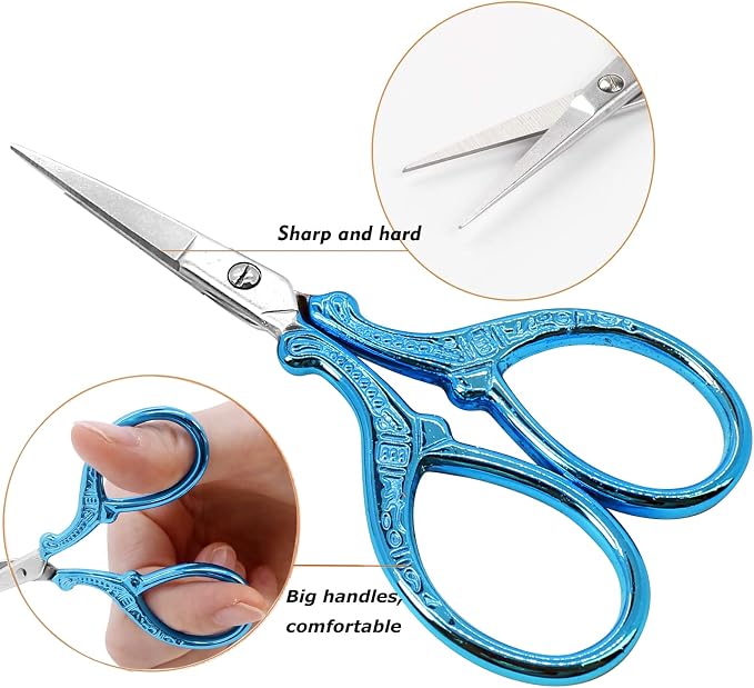 Small Thread Scissors 3.6Inch Stainless Steel Classic Scissors - Image 3