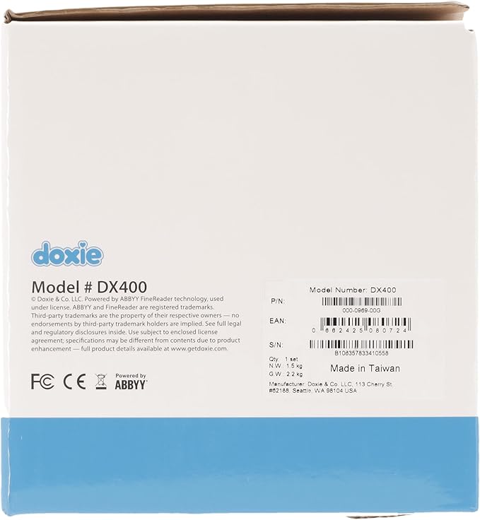 Doxie Pro DX400 - Duplex Document Scanner and Receipt Scanner for Home and Office with Amazing Software for Mac and PC-DeskLoop Office