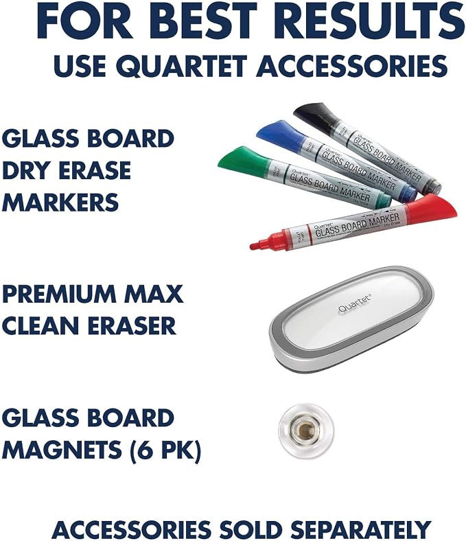 Quartet Dry Erase Board, Magnetic Whiteboard 4' x 3', Glass Board - Image 8