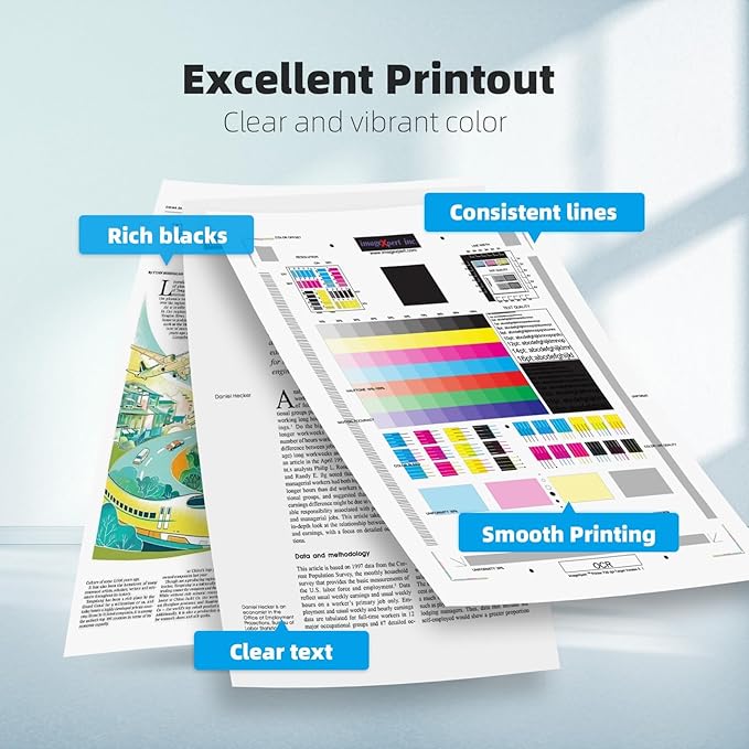 LC406 Ink Cartridges Compatible for Brother LC406 LC406XL LC 406 XL Work for Brother MFC-J4335DW MFC-J5855DW MFC-J4535DW MFC-J6555DW MFC-J6955DW Printer (4 Pack, Black, Cyan, Magenta, Yellow)-DeskLoop Office
