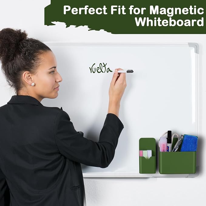 KITANIS Magnetic Pen Holder, 2 Pack Magnetic Dry Erase Marker Holder - Image 5