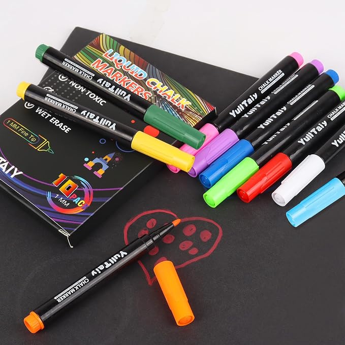 Liquid Chalk Markers for Acrylic Calendar Planning Board, Dry Erase Board - Image 8