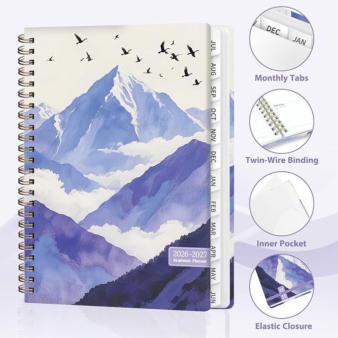 Planner 2026-2027, Weekly and Monthly Academic Year Calendar Planner, July 2026 - Image 4