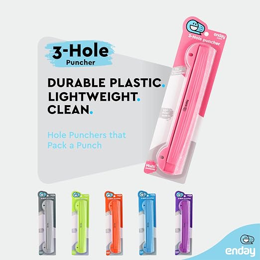 3 Hole Punch Pink, Portable Hole Puncher - Image 4
