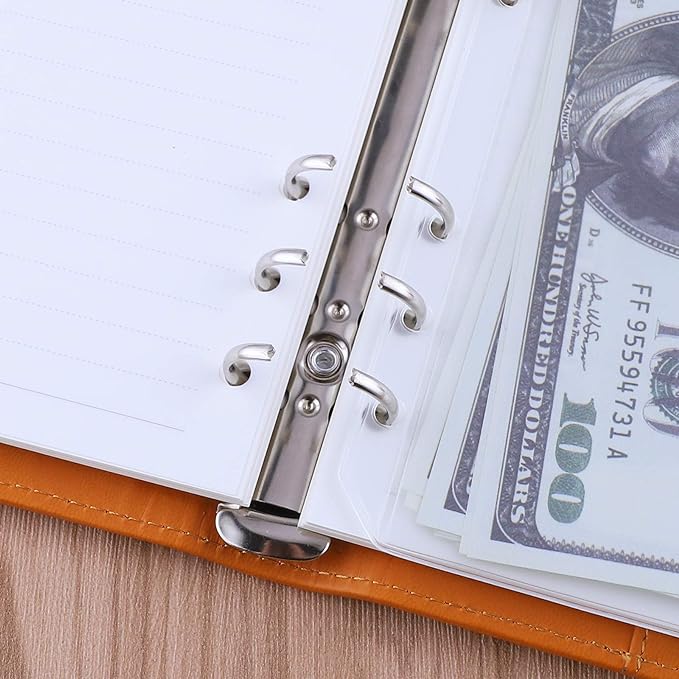 Antner A6 PU Leather Refillable 6 Ring Notebook Binder - Image 5