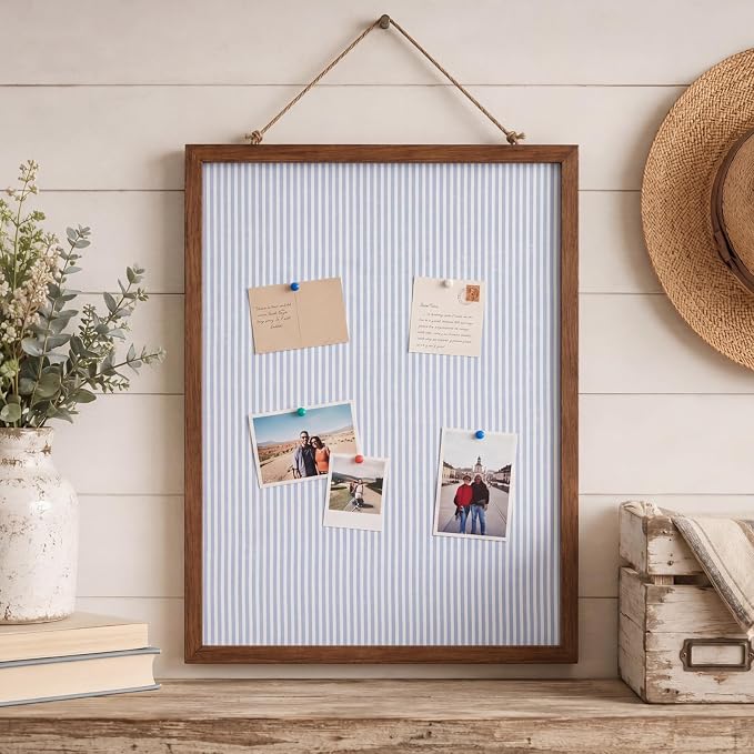 Leinuosen 17" x 23" Linen Cork Board by Leinuosen
